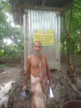 Sanitary latrine Provided to the poor Villagers