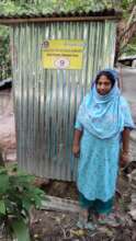 Poor Female Using of the project Sanitary latrine