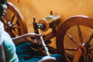 Spinning wool