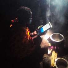 Young girl studying at Home