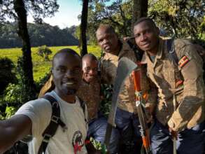 Laurence and Team during gorilla census