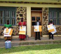 VHCT holding posters after the  training
