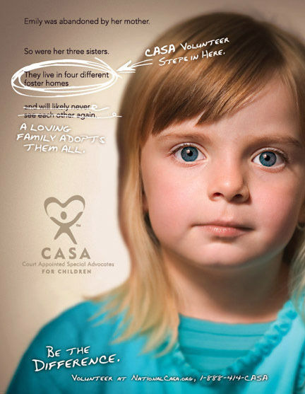 CASA:  A Voice for Every Foster Child.