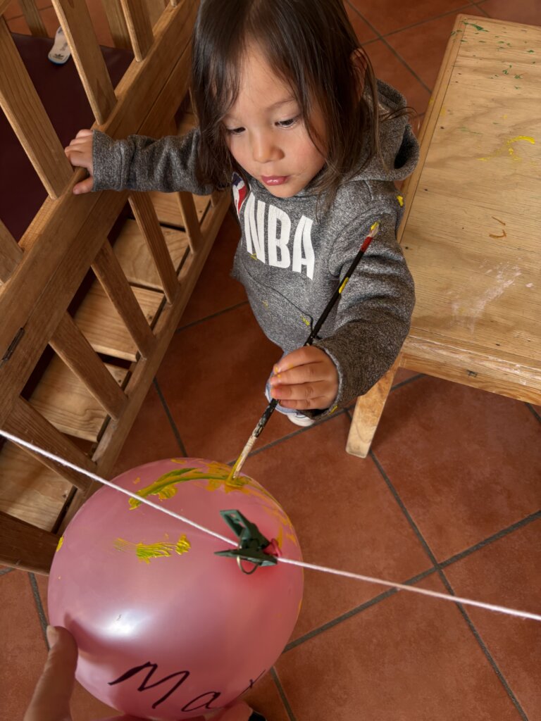 eye hand coordination with paint