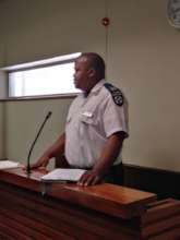 Inspector Noko in the witness box