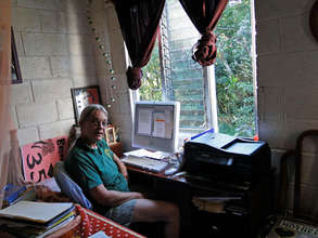 After your help - office with a view of the forest