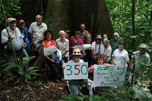 LRFF's members showing solidarity for Earth at Papa Loco's base
