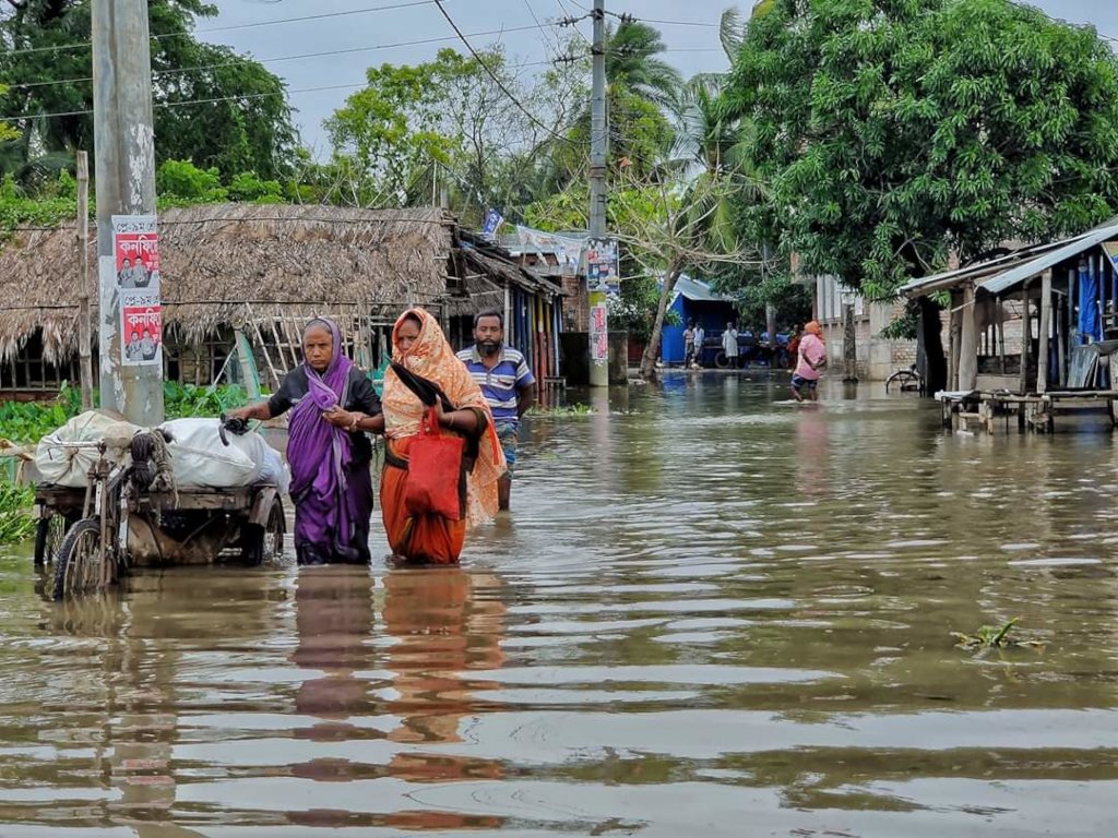 Support for water logged community of Satkhira