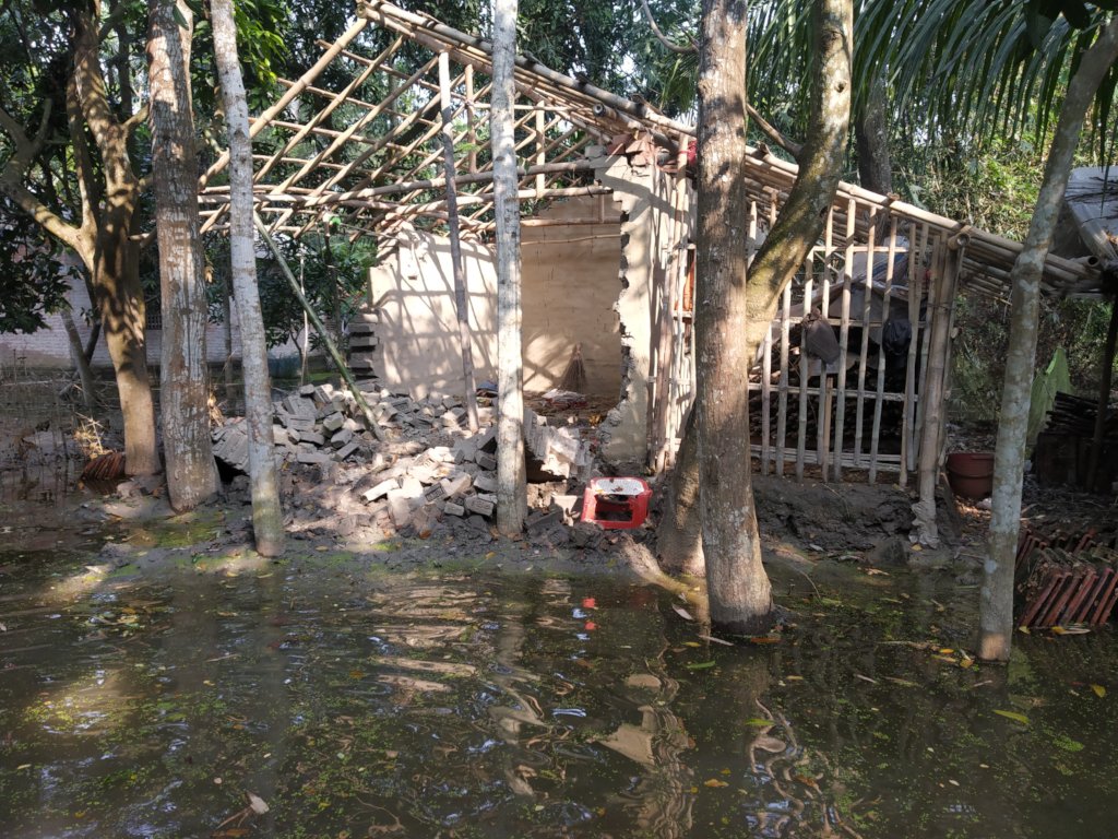 Support for water logged community of Satkhira