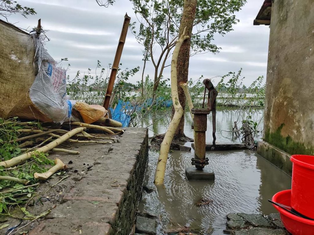 Support for water logged community of Satkhira