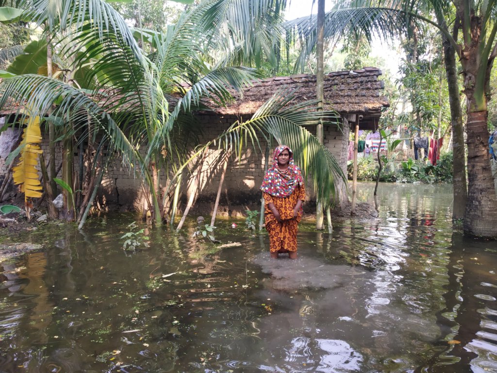 Support for water logged community of Satkhira