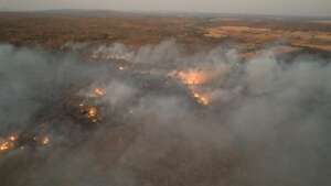 Our Neighbour's farm burning
