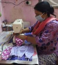 Mask making by a Centre in-charge
