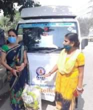 Ration distribution in Narela district