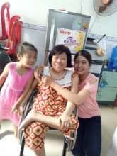 Thao, VWAM's project supervisor with friends...