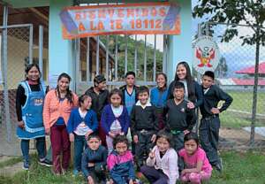 Teacher Ruddy and her students