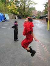 Jumping Rope in the Outdoor Playspace