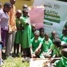 District Environment Officer works with kids