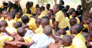 Kids ask questions during presentations.
