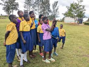 Students learn how to use iNaturalist on tablets