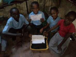 Pupils doing their grade 6 project