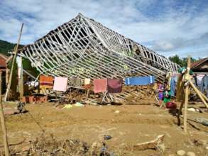 Damaged school