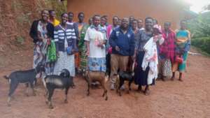 1st 25 of the 100 women' who will receiv the goats