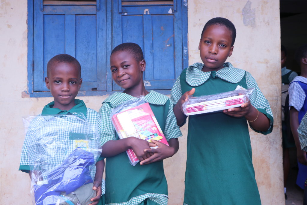 Provide 150 kids School Supplies in Benin City, NG