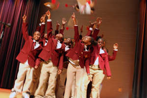 a performance at our Poetry Slam! in December