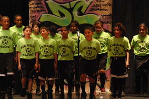 middle school Poetry Slam! performance