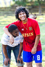 David and Dennis (DC SCORES alum and volunteers)