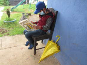 Despite rain and COVID children are able to read