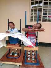 our children training in standing