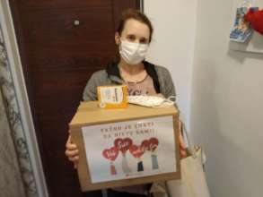 Mother with donation