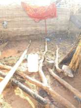 A day after heavy rain, El Geneina shelter