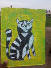 Crayon Resist Art Cat