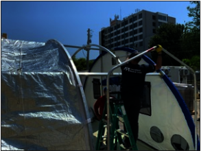 The medical shelter at Damas Hospital in Ponce.