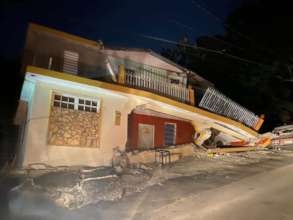 Image of shattered house