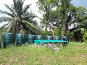 View Across to the Water Collection Tanks