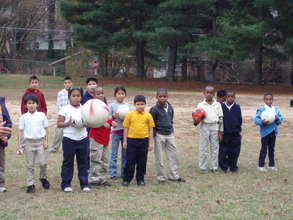 Demonstration with the 3rd & 4th graders
