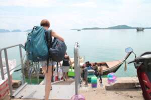 Dr. Helen going to a clinic on a remote island