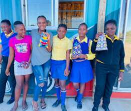 Distributing sanitary pads