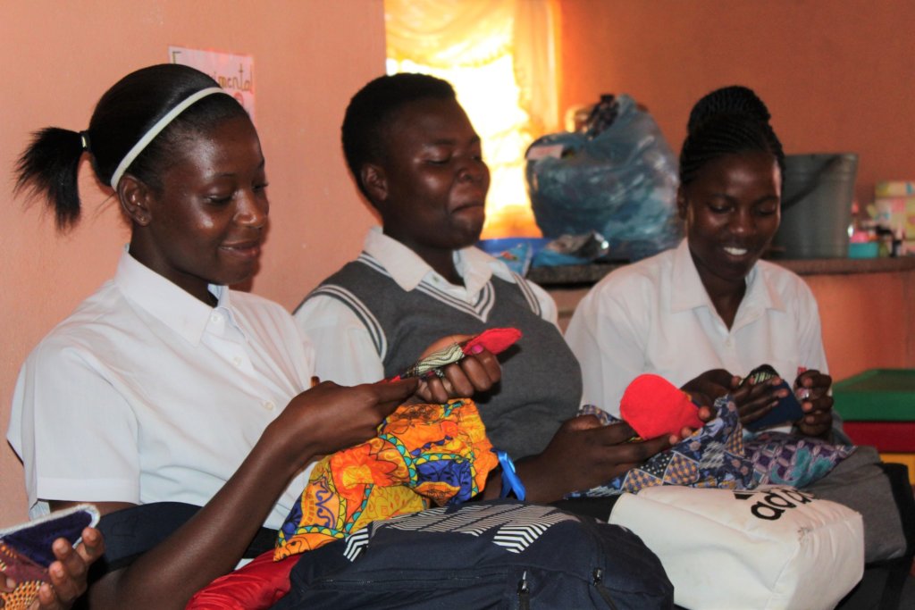 Sewing Sanitary Pads to create Livelihoods Support