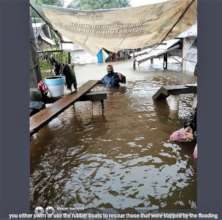 Rescuing people from flooded areas