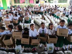 Rice from regional government for flood victims