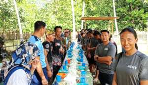 Communal Meal to thank construction volunteers