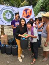 AAI and partner distribute water to quake refugees