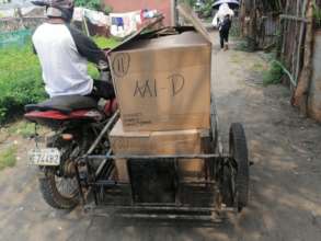 Relief goods delivery - local style