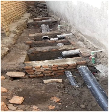 Picture 4 -- Draining from bathrooms