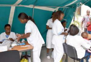 ISSI nurses training at Monkole Hospital
